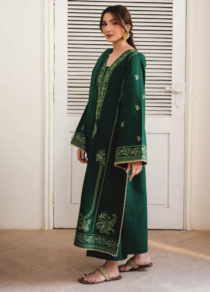 Onara by Humdum Unstitched Embroidered Khaddar 3 Piece Suit HD26UKO D-06 - Winter Collection