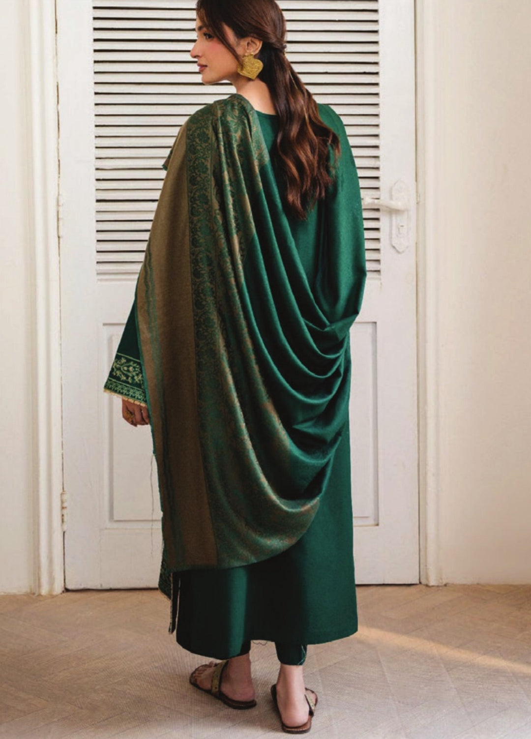 Onara by Humdum Unstitched Embroidered Khaddar 3 Piece Suit HD26UKO D-06 - Winter Collection