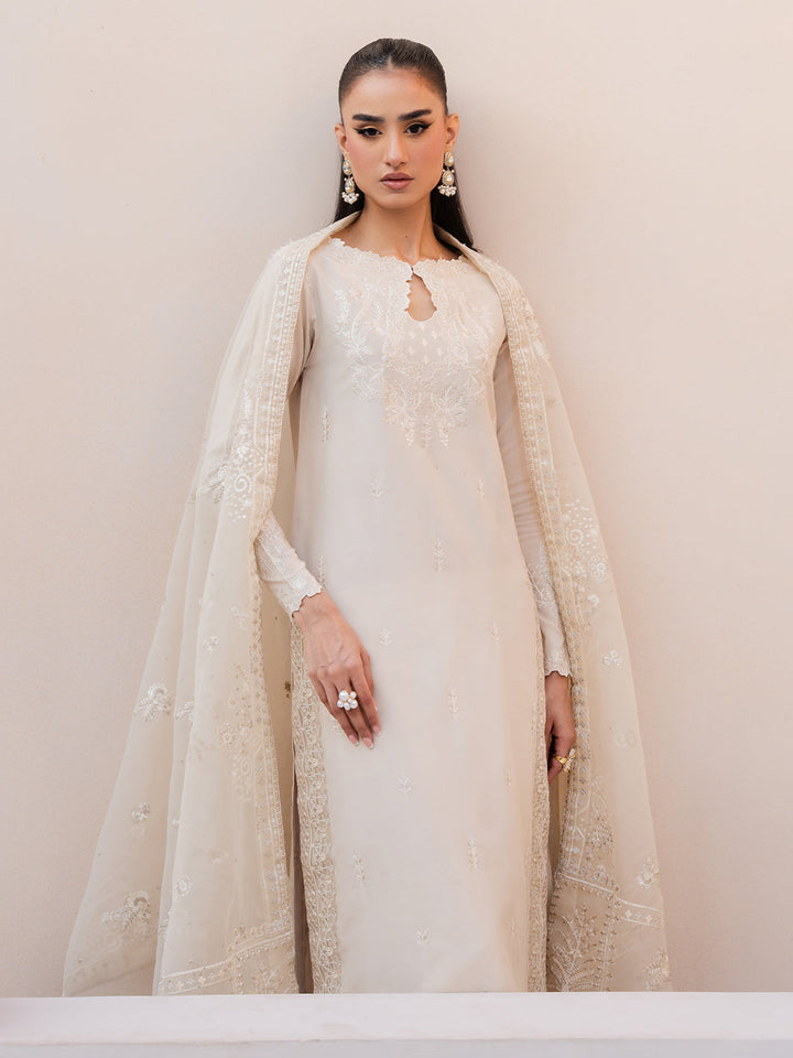 Le Tresor by Izel Pret Embroidered Velvet 3 Piece Suit Orsine - Festive Collection