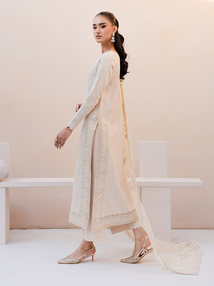 Le Tresor by Izel Pret Embroidered Velvet 3 Piece Suit Orsine - Festive Collection