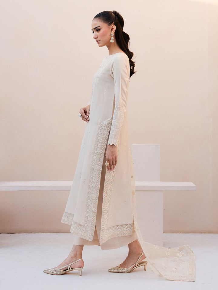 Le Tresor by Izel Pret Embroidered Velvet 3 Piece Suit Orsine - Festive Collection