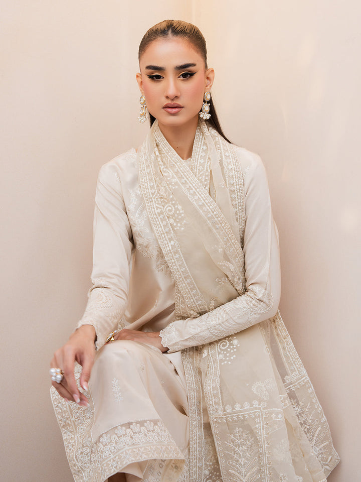 Le Tresor by Izel Pret Embroidered Velvet 3 Piece Suit Orsine - Festive Collection