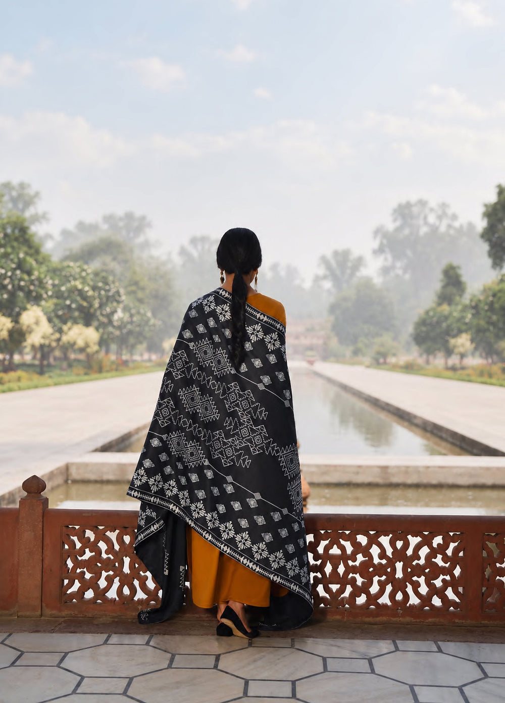 Moksha by Casualite RTW Embroidered Karandi Silk 3 Piece Suit CL26UMK Azar - Casual Collection