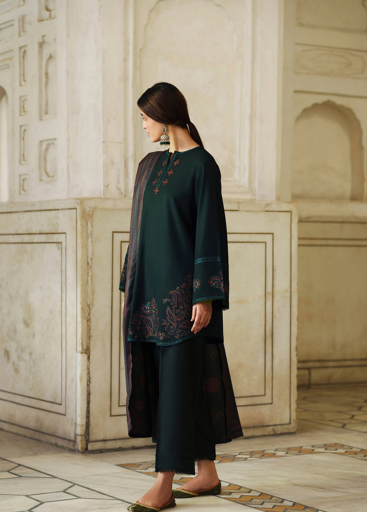 Moksha by Casualite RTW Embroidered Karandi Silk 3 Piece Suit CL26UMK Saba - Casual Collection