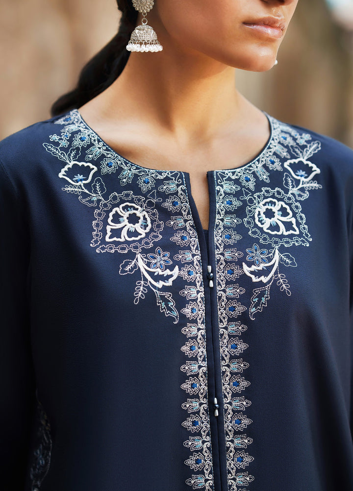 Moksha by Casualite RTW Embroidered Karandi Silk 3 Piece Suit CL26UMK Mahsa - Casual Collection