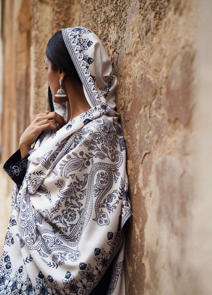 Moksha by Casualite RTW Embroidered Karandi Silk 3 Piece Suit CL26UMK Mahsa - Casual Collection