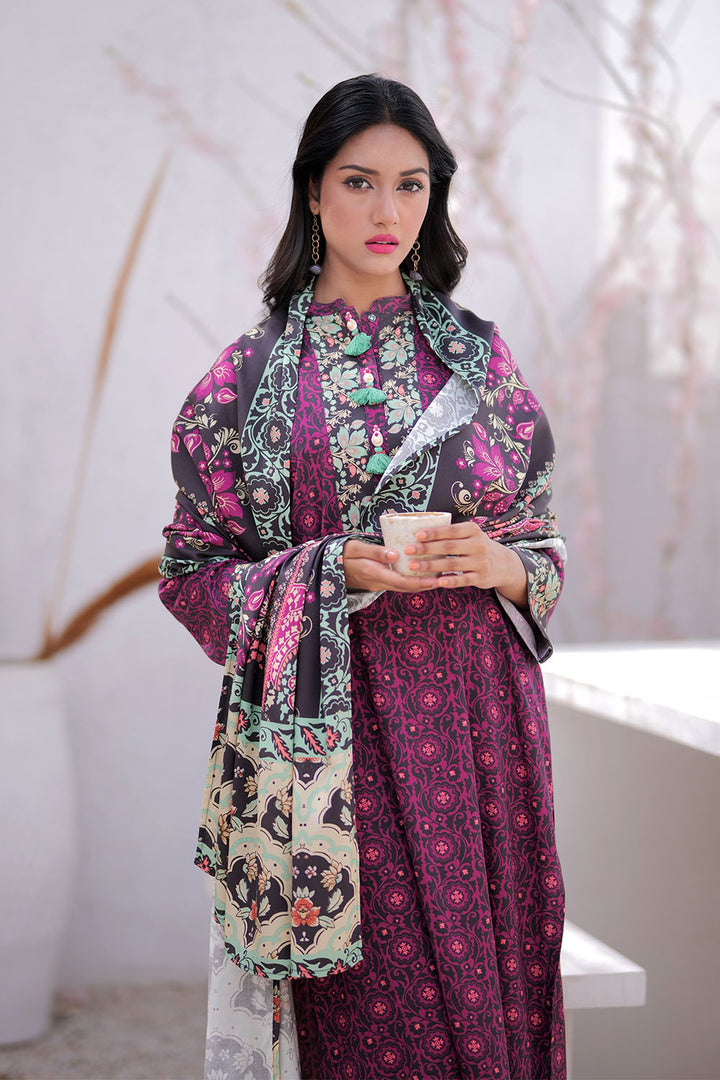 Senorita Women RTW Women Black and Multicolor Casual 3 Piece Suit Marina Printed Fabric LAD-02499 - Winter Collection