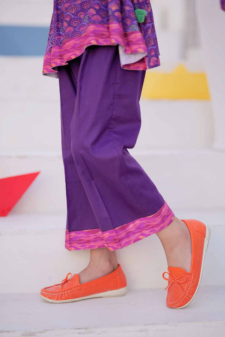 Senorita Kids RTW Purple and Multicolor Casual 3 Piece Suit Marina Printed KAD-02479 - Summer Collection