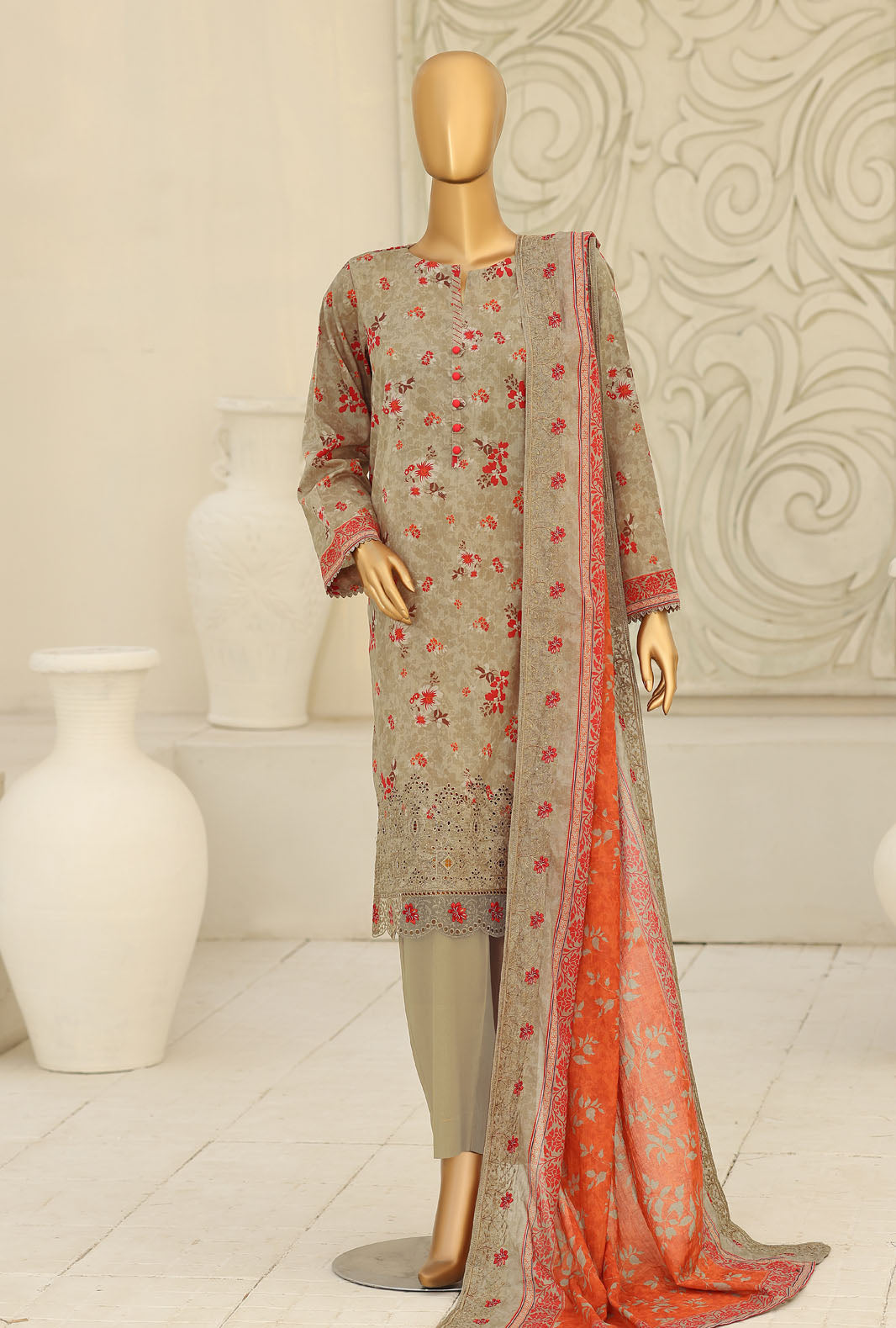 Premium Signature by HZ Textiles Unstitched Embroidered Lawn 3 Piece Suit PSE-1229 Festive Collection