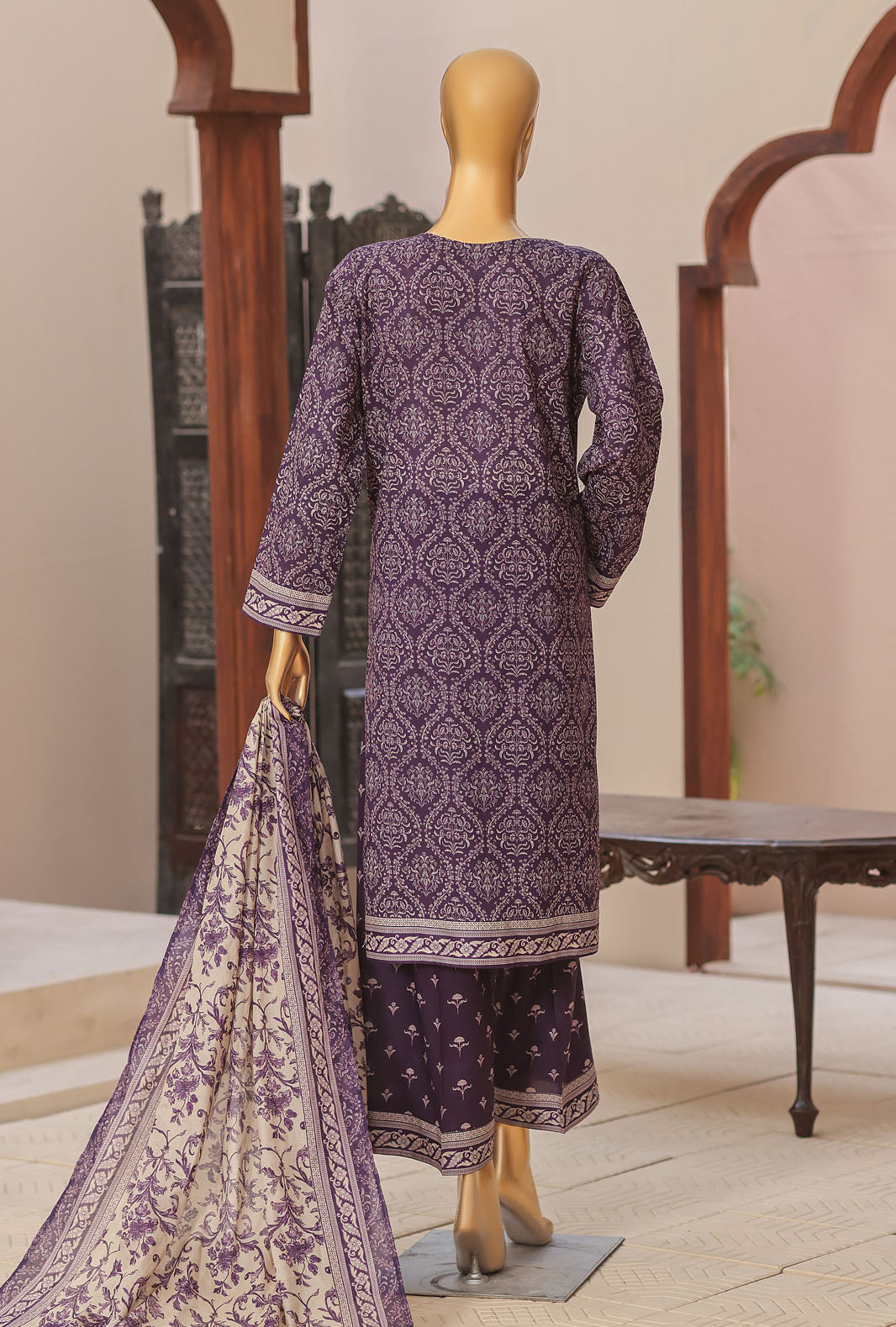 Daily Wear by HZ Textiles Unstitched Embroidered Lawn 3 Piece Suit PDW-3222 - Casual Collection