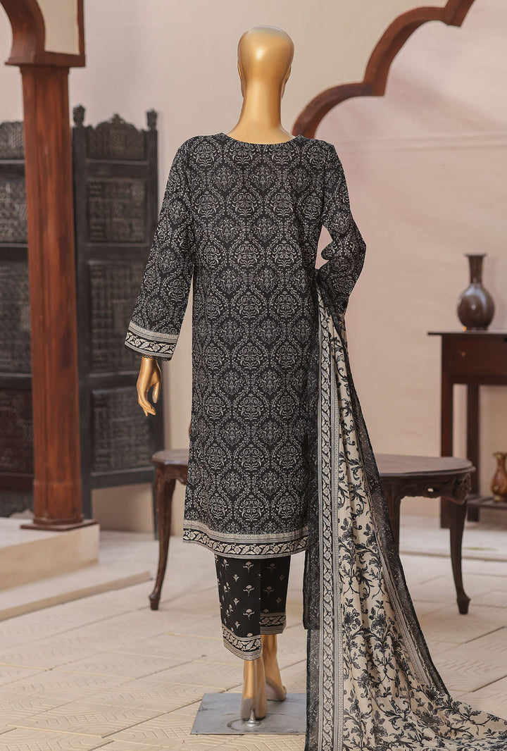 Daily Wear by HZ Textiles Unstitched Embroidered Lawn 3 Piece Suit PDW-3221 - Casual Collection