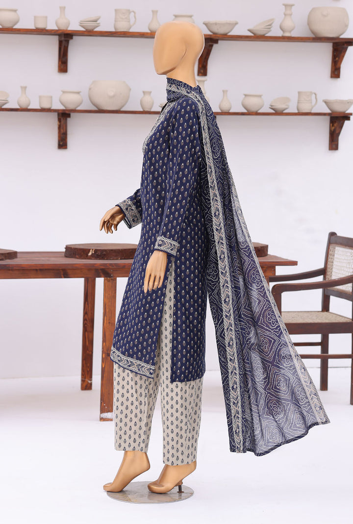 Daily Wear by HZ Textiles Unstitched Embroidered Lawn 3 Piece Suit PDW - 3308 Casual Collection