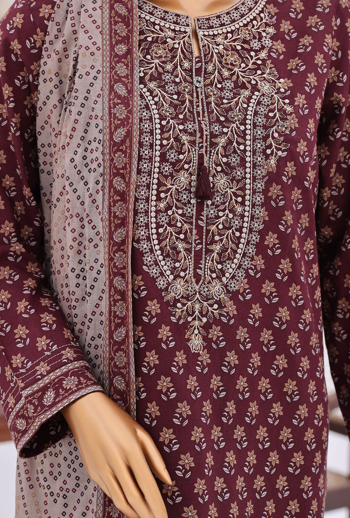 Daily Wear by HZ Textiles Unstitched Embroidered Lawn 3 Piece Suit PDW - 3310 Casual Collection