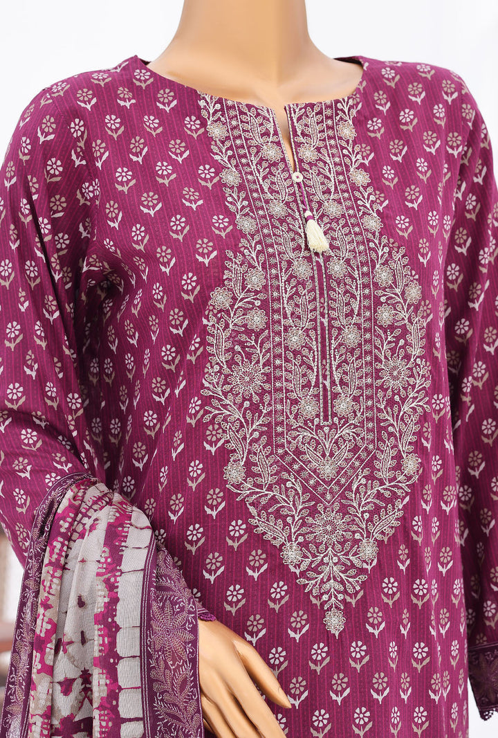 Daily Wear by HZ Textiles Unstitched Embroidered Lawn 3 Piece Suit PDW - 3312 Casual Collection