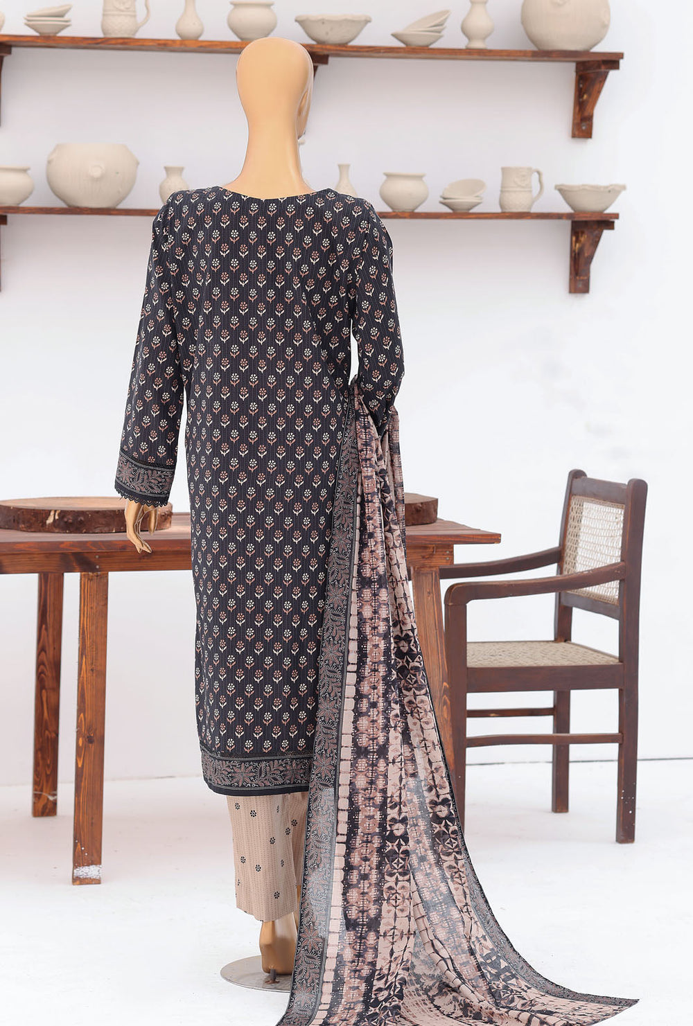 Daily Wear by HZ Textiles Unstitched Embroidered Lawn 3 Piece Suit PDW - 3313 Casual Collection