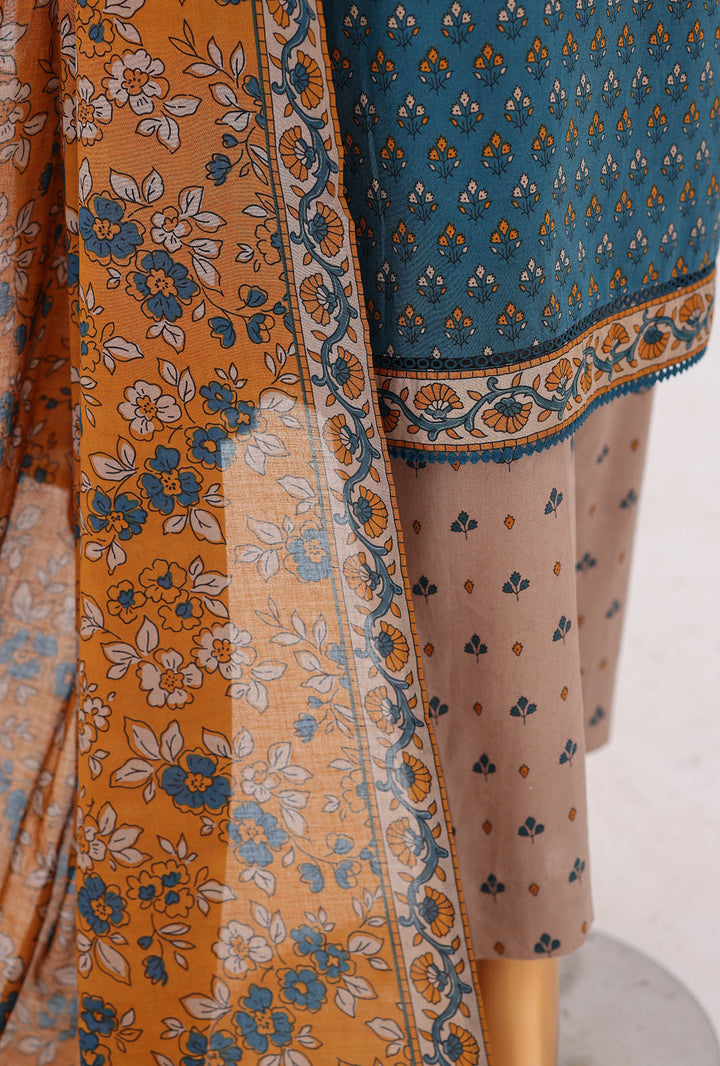 Daily Wear by HZ Textiles Unstitched Embroidered Lawn 3 Piece Suit PDW - 3314 Casual Collection