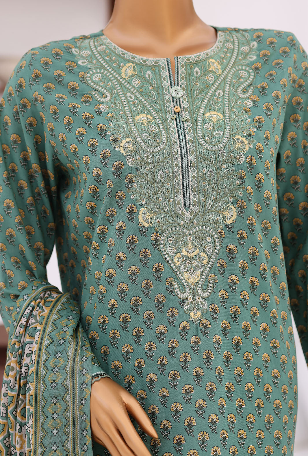 Daily Wear by HZ Textiles Unstitched Embroidered Lawn 3 Piece Suit PDW - 3316 Casual Collection