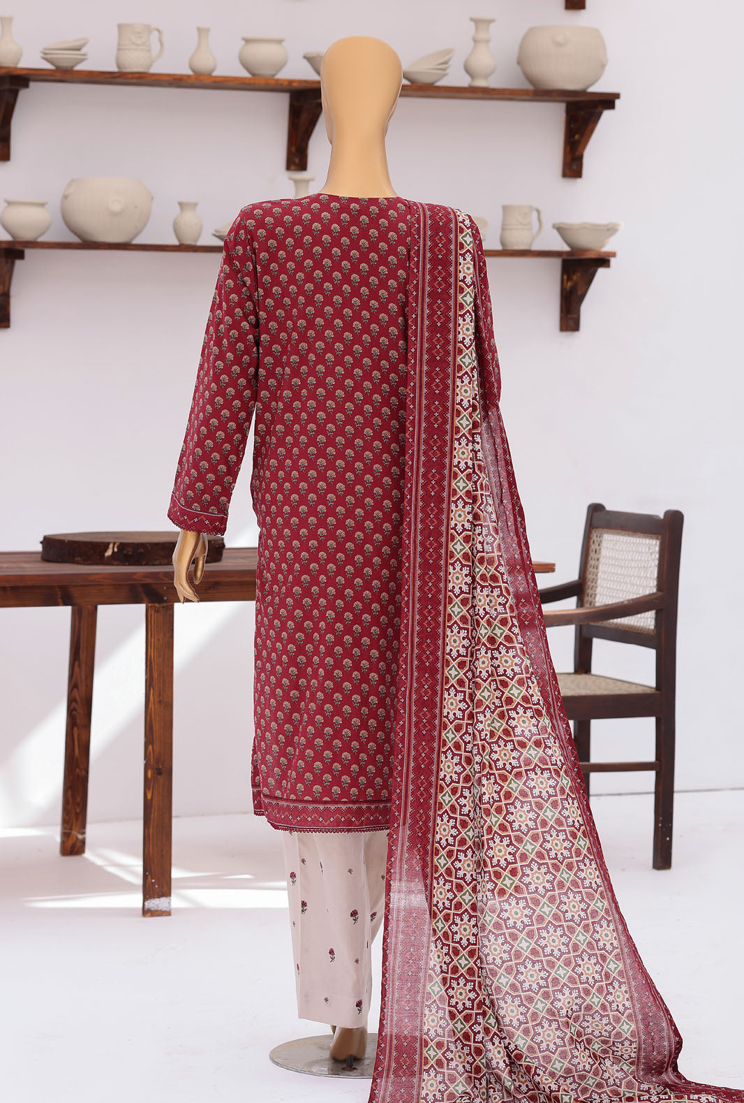 Daily Wear by HZ Textiles Unstitched Embroidered Lawn 3 Piece Suit PDW - 3317 Casual Collection