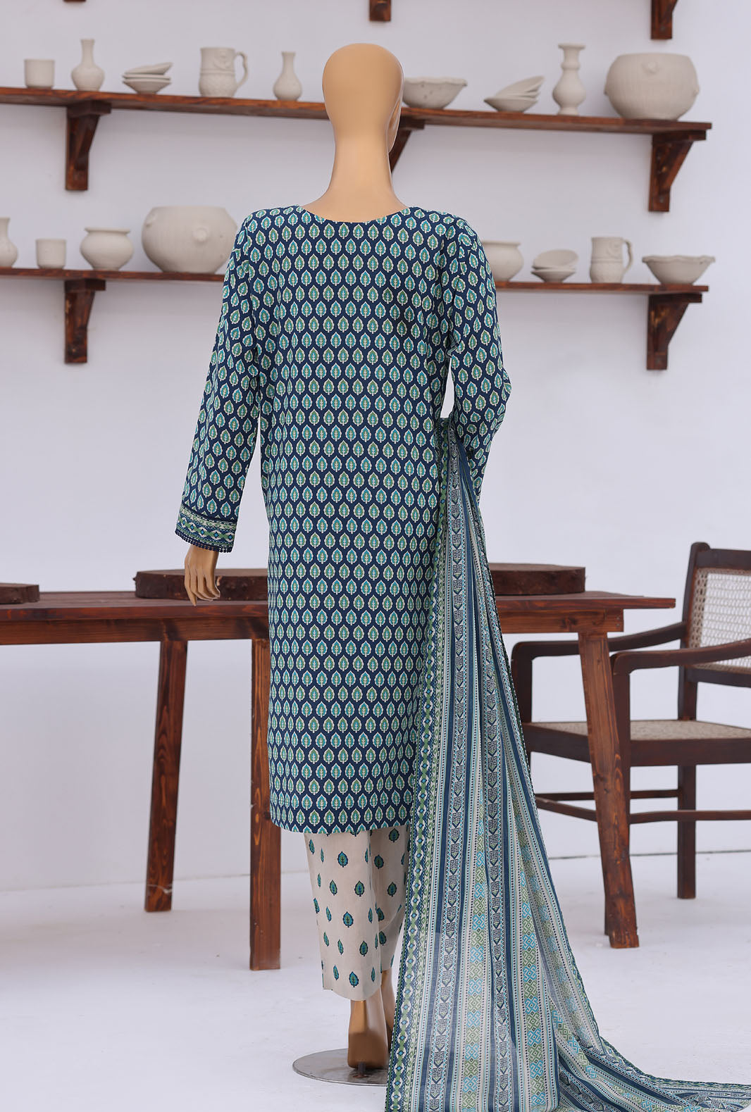 Daily Wear by HZ Textiles Unstitched Embroidered Lawn 3 Piece Suit PDW - 3318 Casual Collection