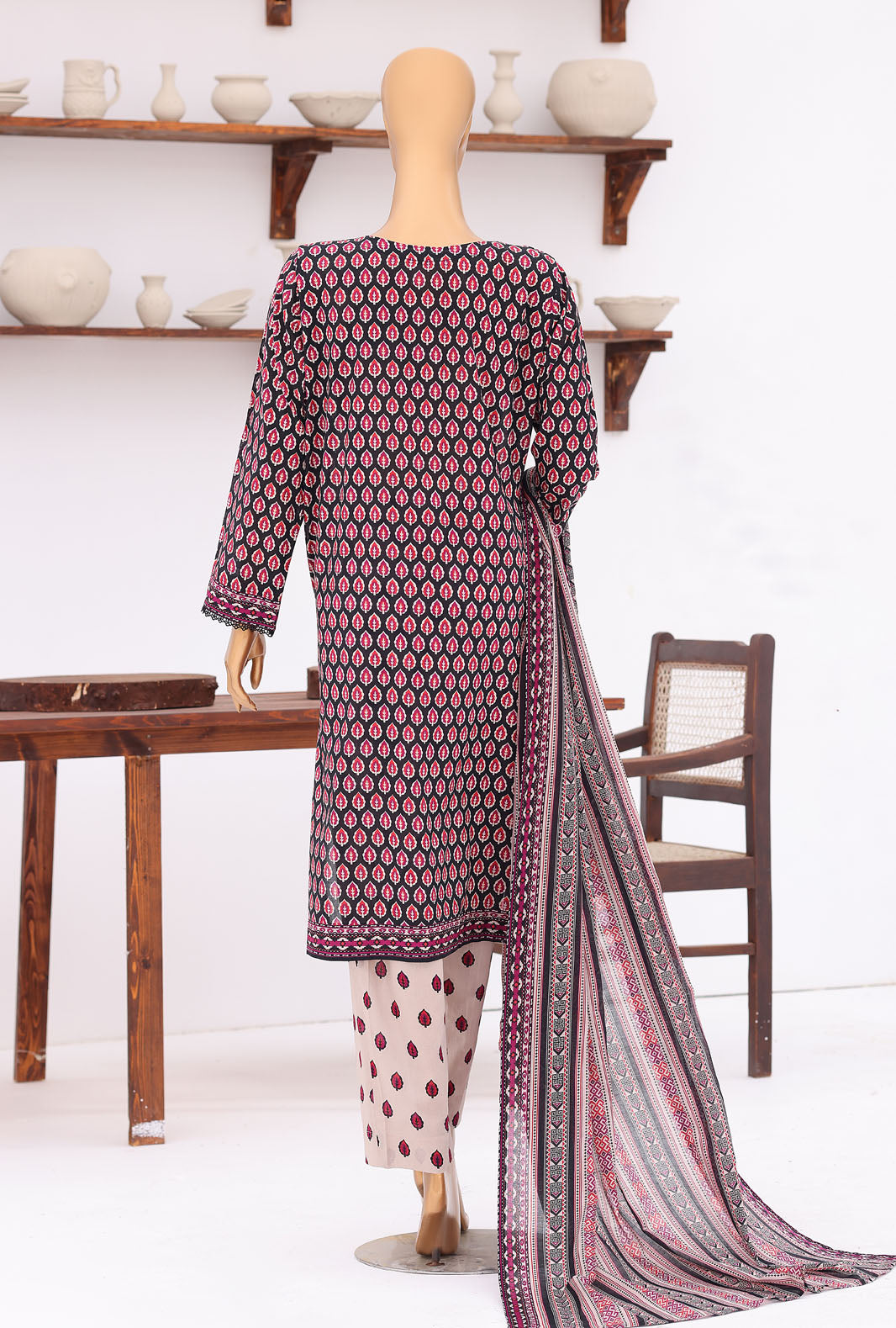 Daily Wear by HZ Textiles Unstitched Embroidered Lawn 3 Piece Suit PDW - 3319 Casual Collection