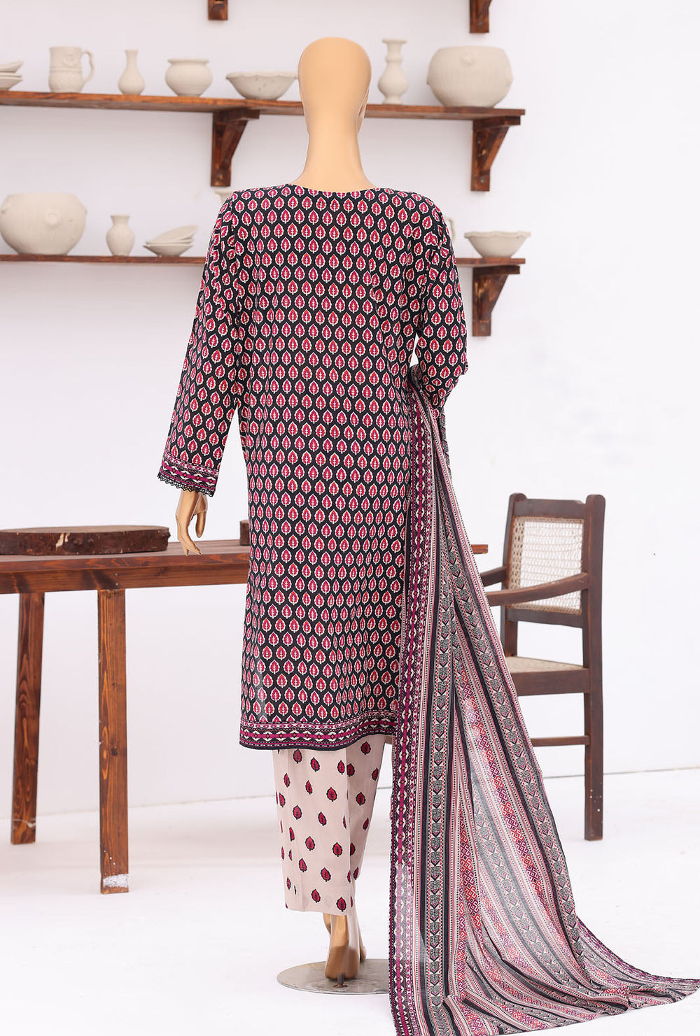 Daily Wear by HZ Textiles Unstitched Embroidered Lawn 3 Piece Suit PDW - 3319 Casual Collection