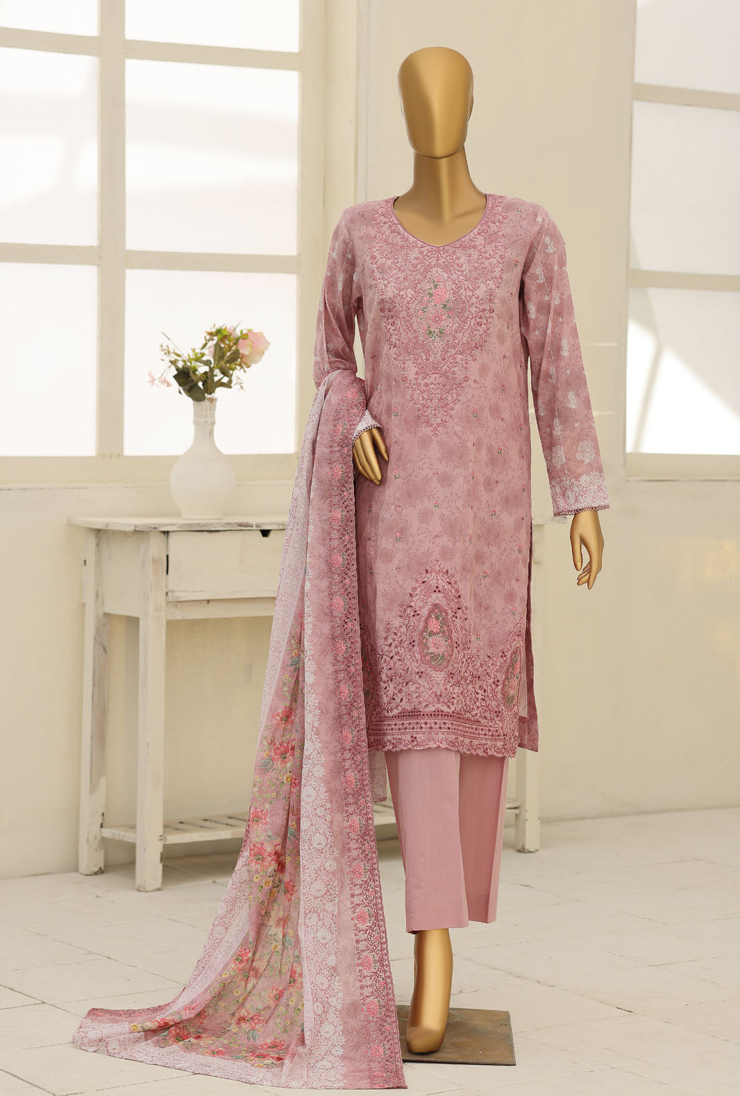 Premium Signature by HZ Textiles Unstitched Embroidered Lawn 3 Piece Suit PEC-1236 Festive Collection