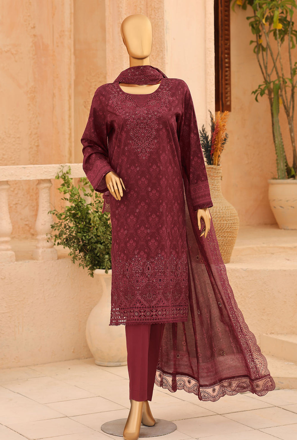 Venice by HZ Textiles Unstitched Embroidered Lawn 3 Piece Suit PEC - 3110 Festive Collection