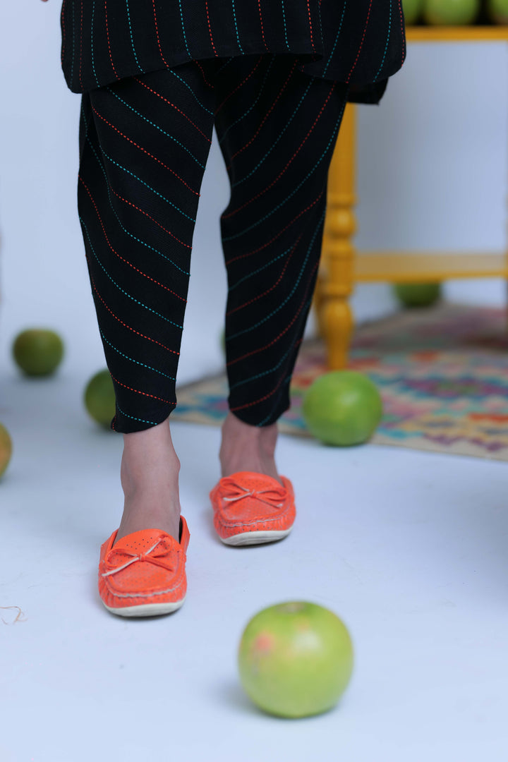 Senorita Kids RTW Black and Multicolor Casual 2 Piece Suit Acrylic  KAC-02775 - Summer Collection