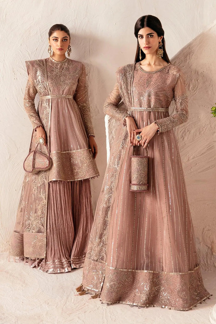 Heer By Alizeh Embroidered Net Suit Unstitched 3 Piece AFB24HF 04-Samara - Luxury Formal Collection