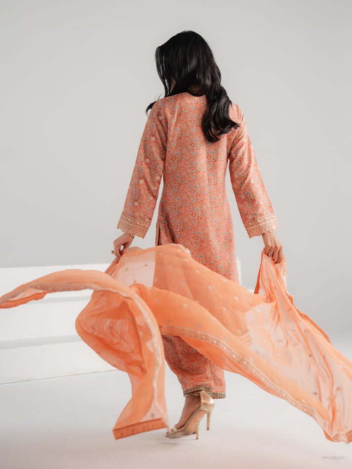 Summer Basics by Gulaal Women RTW Embroidered Poly 3 Piece Suit Vani - Casual Collection
