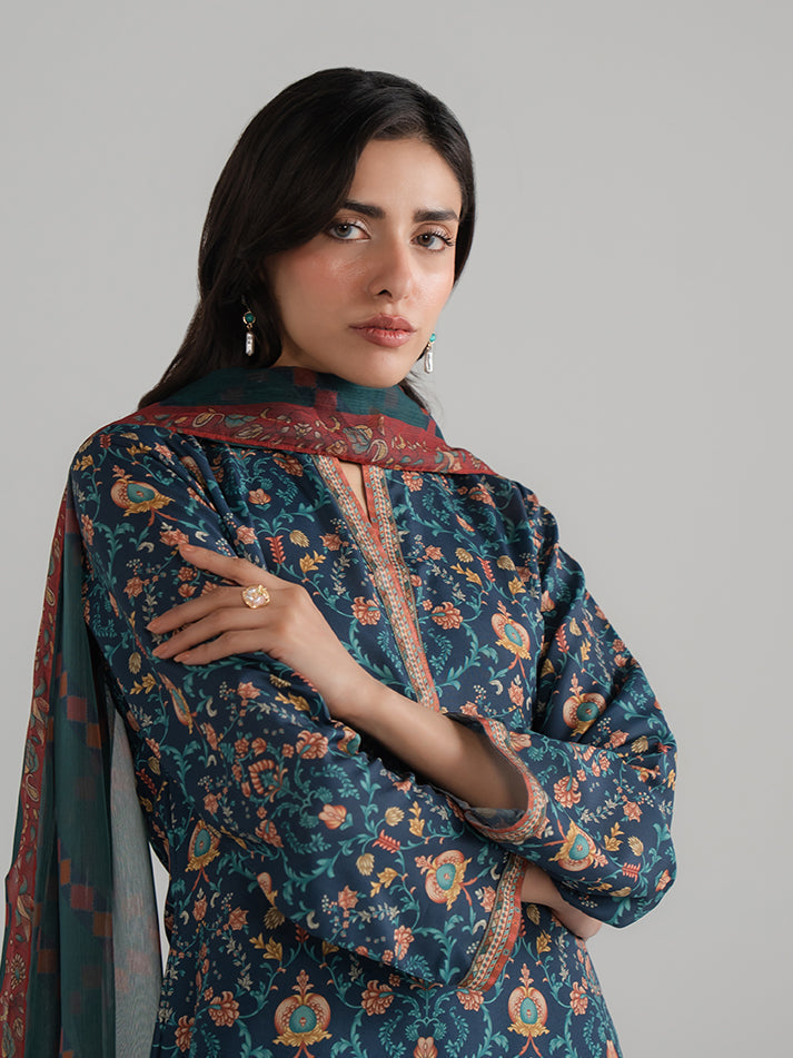 Summer Basics by Gulaal Women RTW Printed Poly 3 Piece Suit Elio - Casual Collection