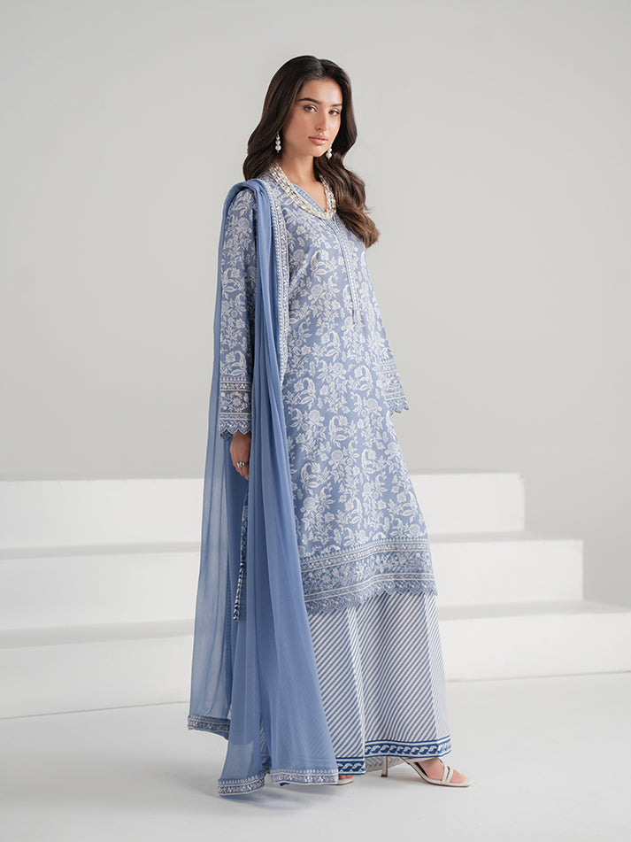 Summer Basics by Gulaal Women RTW Embroidered Poly 3 Piece Suit Brisa - Casual Collection