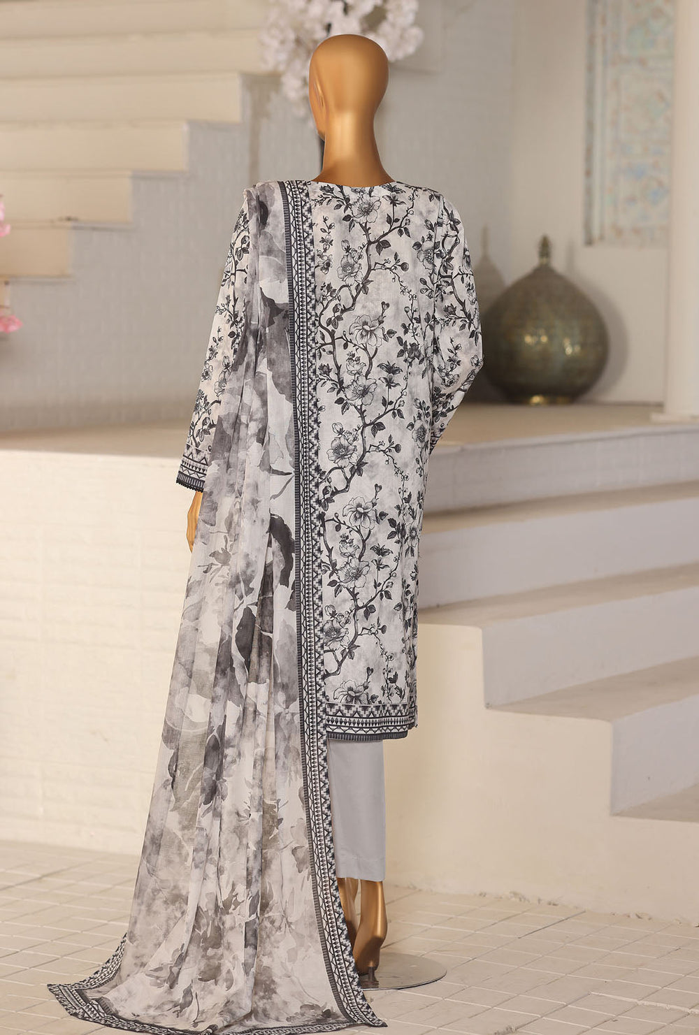 Platinum by HZ Textile Unstitched Printed Lawn 3 Piece Suit PPC-1180 - Casual Collection