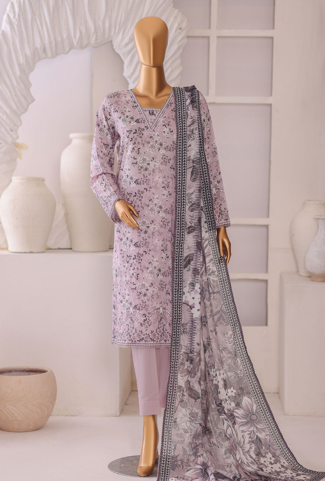 Platinum by HZ Textile Unstitched Printed Lawn 3 Piece Suit PPC-1184 - Casual Collection
