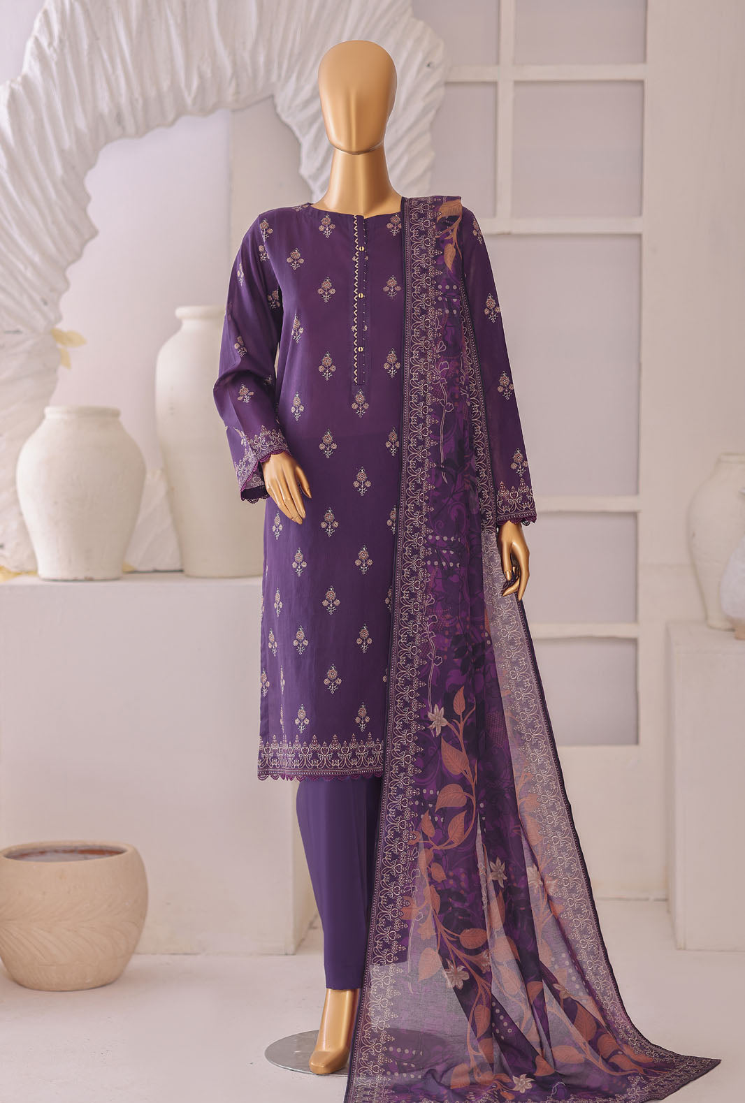 Platinum by HZ Textile Unstitched Printed Lawn 3 Piece Suit PPC-1190 - Casual Collection