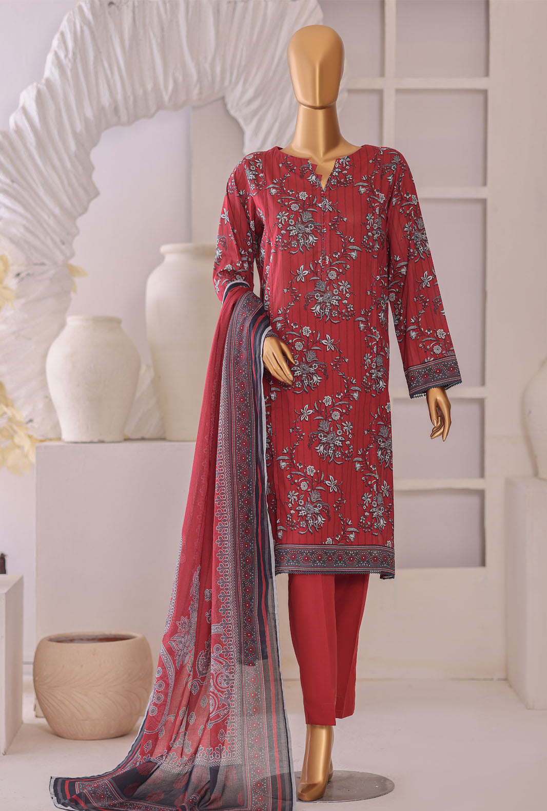 Platinum by HZ Textile Unstitched Printed Lawn 3 Piece Suit PPC-1193 - Casual Collection