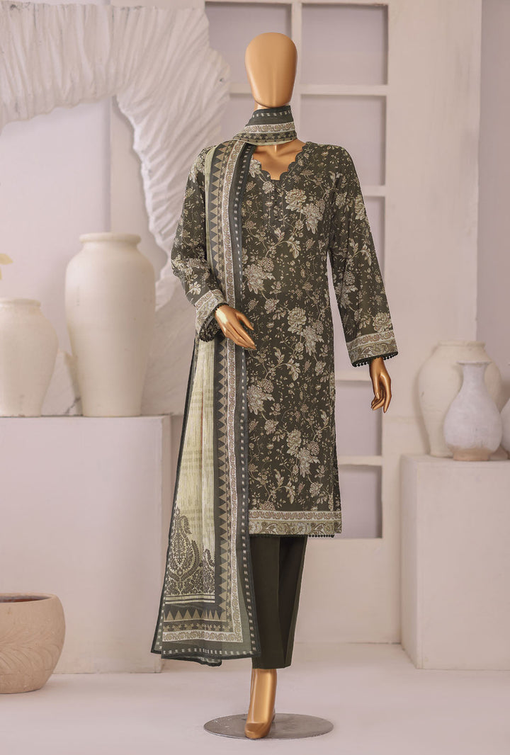 Platinum by HZ Textile Unstitched Printed Lawn 3 Piece Suit PPC-1194 - Casual Collection