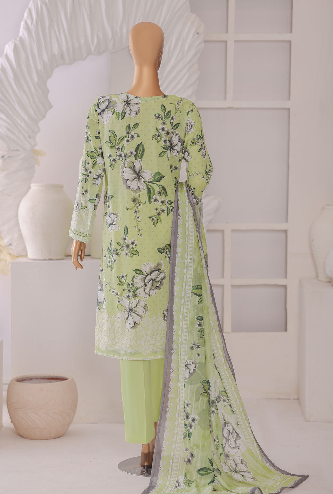 Platinum by HZ Textile Unstitched Printed Lawn 3 Piece Suit PPC-1195 - Casual Collection