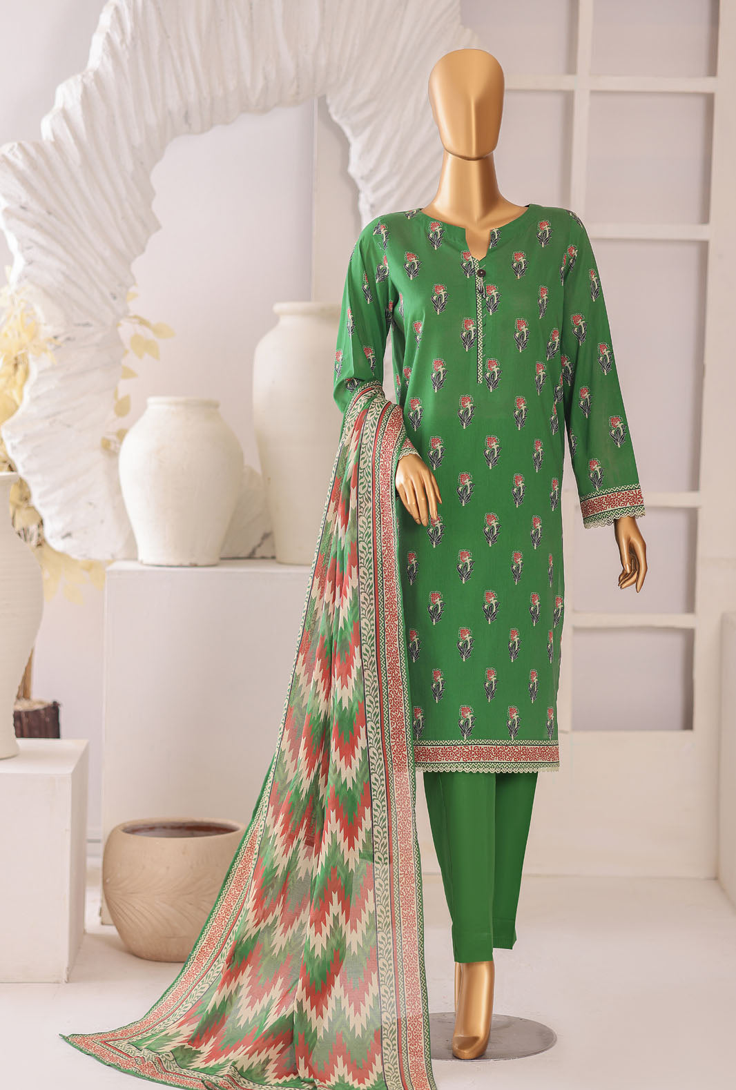 Platinum by HZ Textile Unstitched Printed Lawn 3 Piece Suit PPC-1198 - Casual Collection