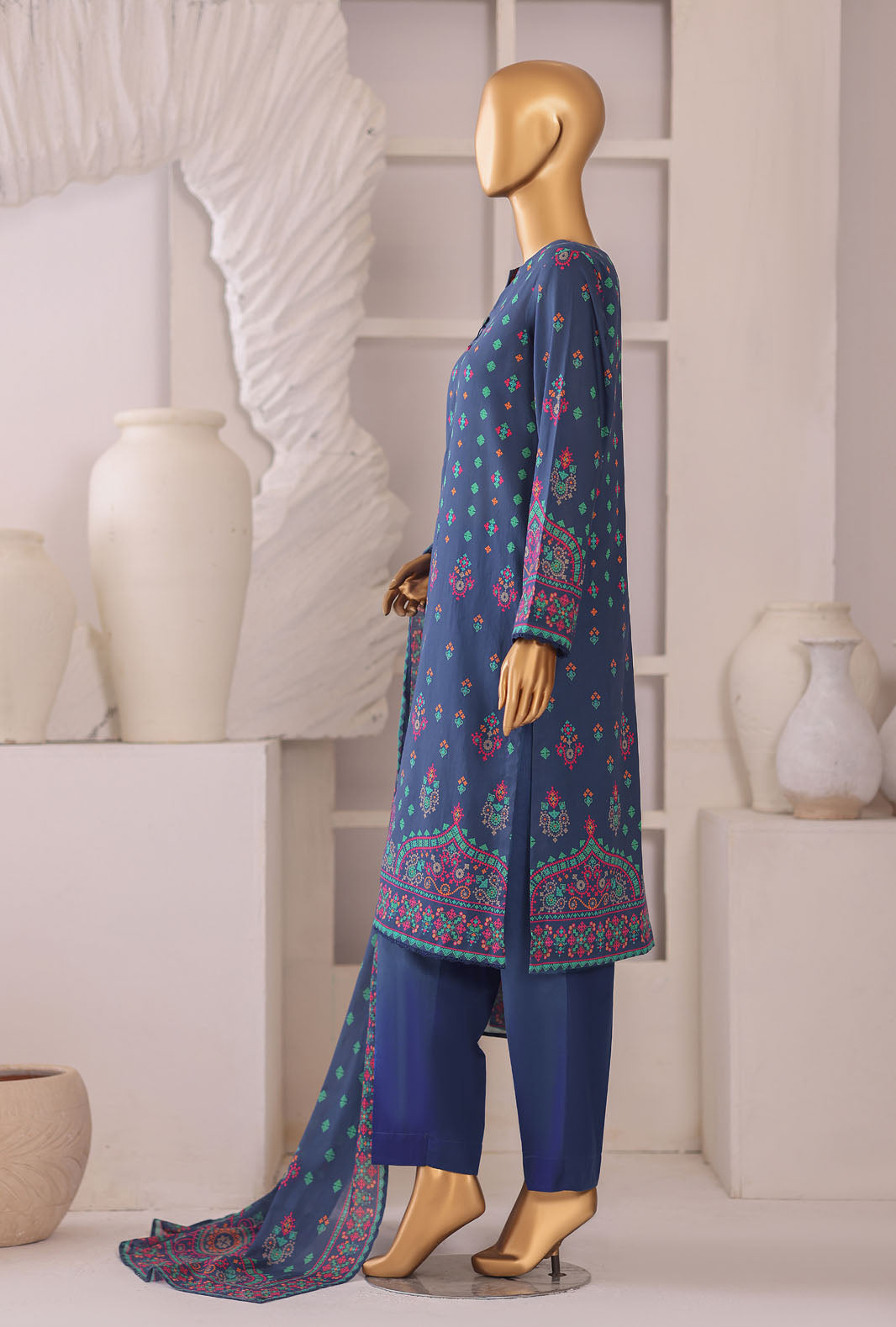 Platinum by HZ Textile Unstitched Printed Lawn 3 Piece Suit PPC-1200 - Casual Collection
