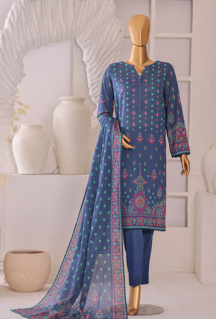Platinum by HZ Textile Unstitched Printed Lawn 3 Piece Suit PPC-1200 - Casual Collection