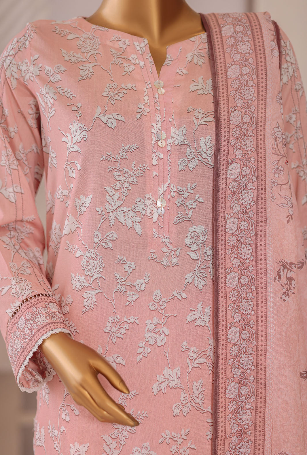 Platinum by HZ Textile Unstitched Printed Lawn 3 Piece Suit PPC-1204 - Casual Collection