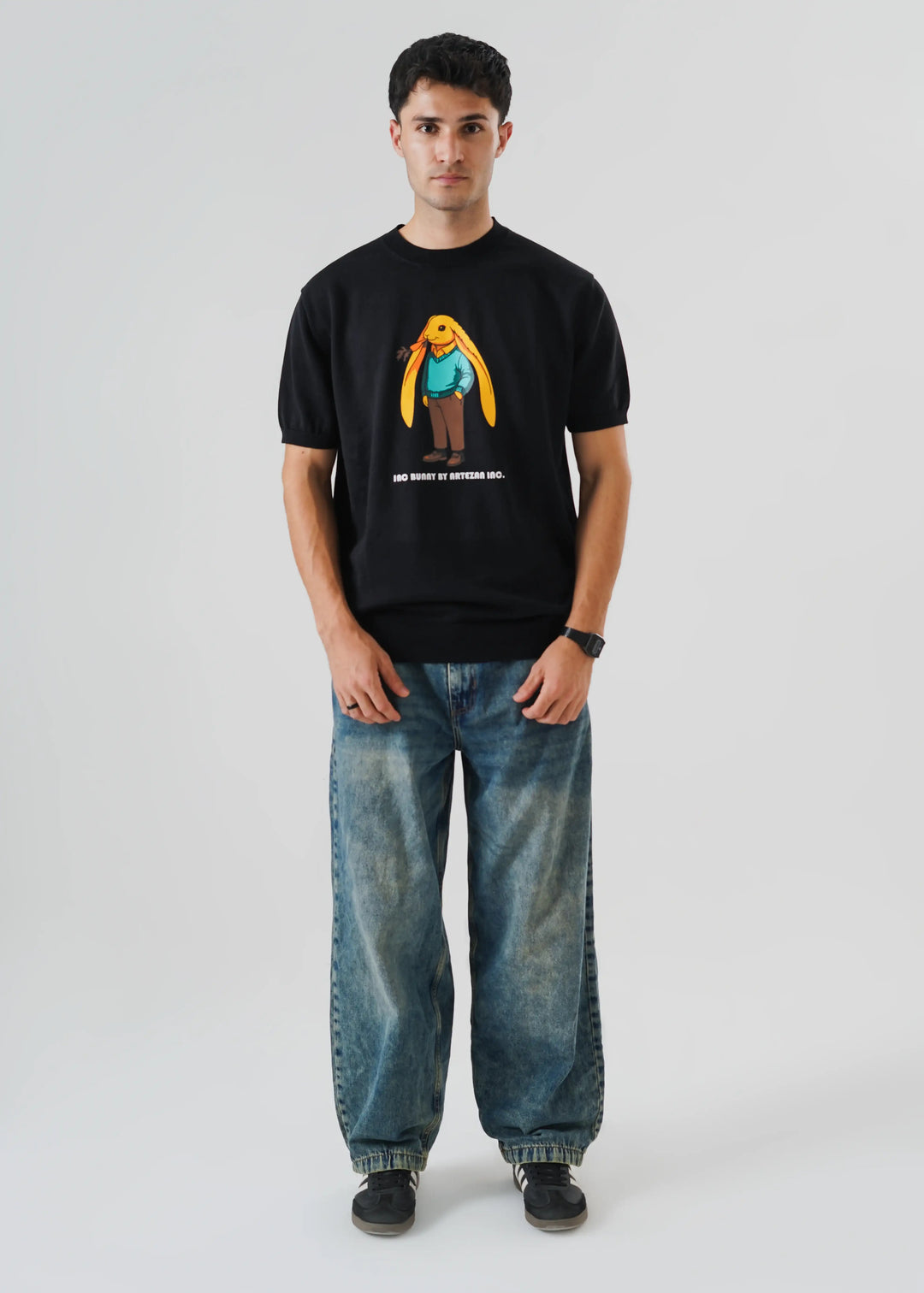 Artezan Inc RTW Solids Cotton T-Shirt Bunny Knit Casual Collection