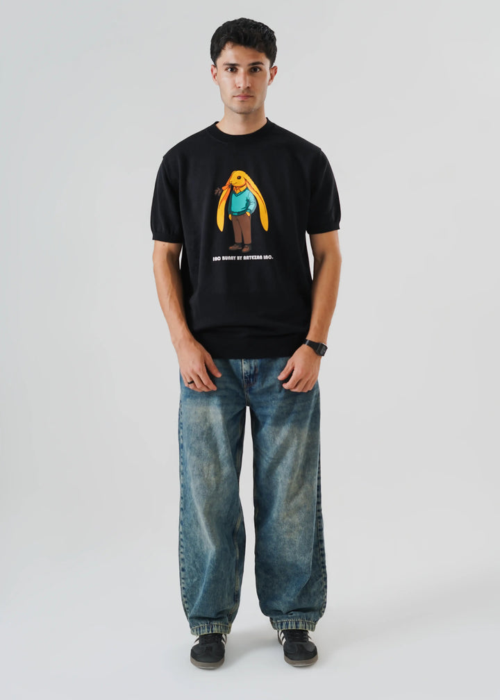 Artezan Inc RTW Solids Cotton T-Shirt Bunny Knit Casual Collection