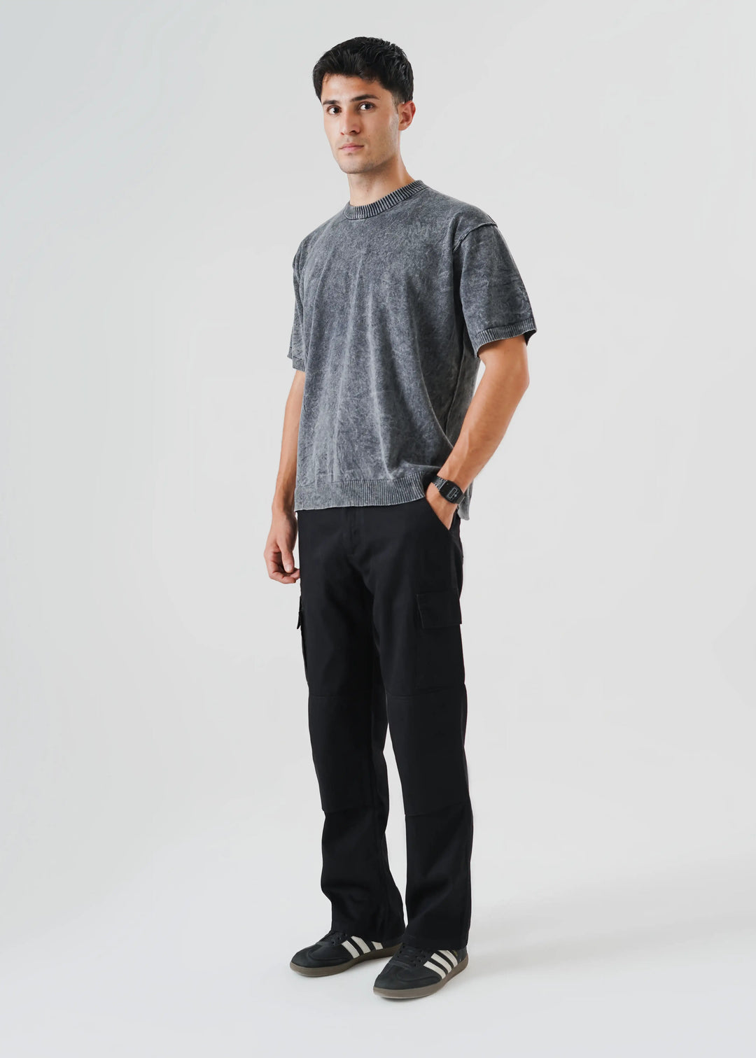 Artezan Inc RTW Solids Cotton T-Shirt Washed Reverse Linked Casual Collection