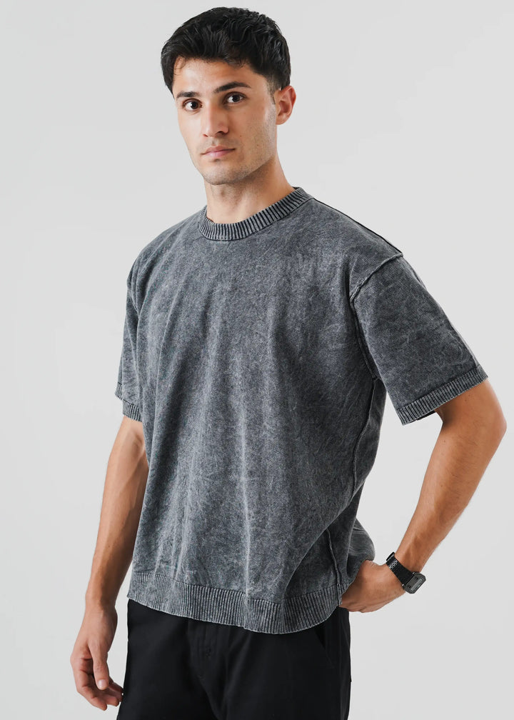 Artezan Inc RTW Solids Cotton T-Shirt Washed Reverse Linked Casual Collection
