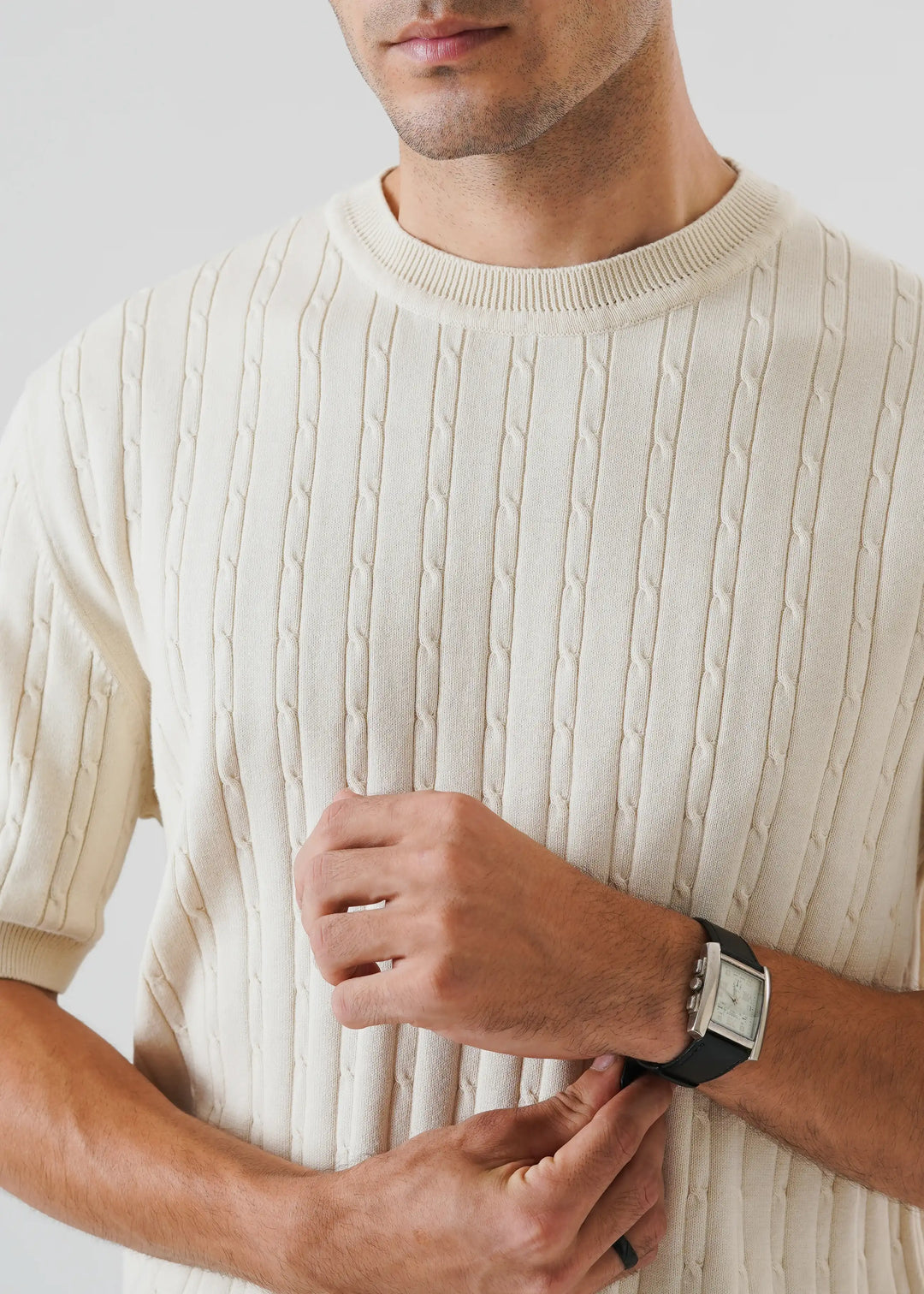 Artezan Inc RTW Solids Cotton T-Shirt Cable Kora Casual Collection