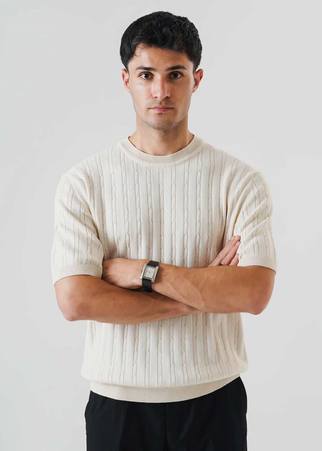 Artezan Inc RTW Solids Cotton T-Shirt Cable Kora Casual Collection