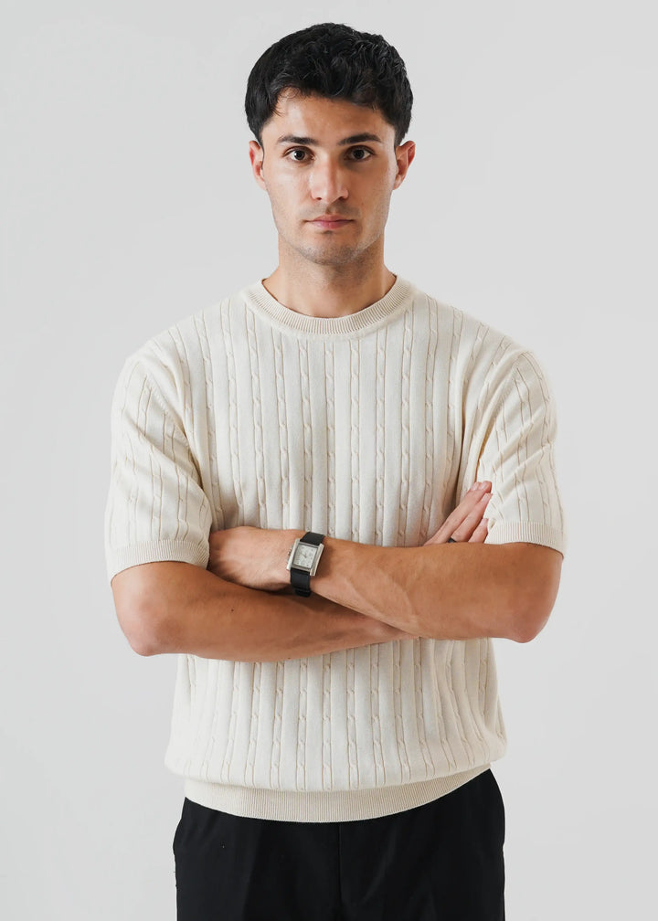 Artezan Inc RTW Solids Cotton T-Shirt Cable Kora Casual Collection