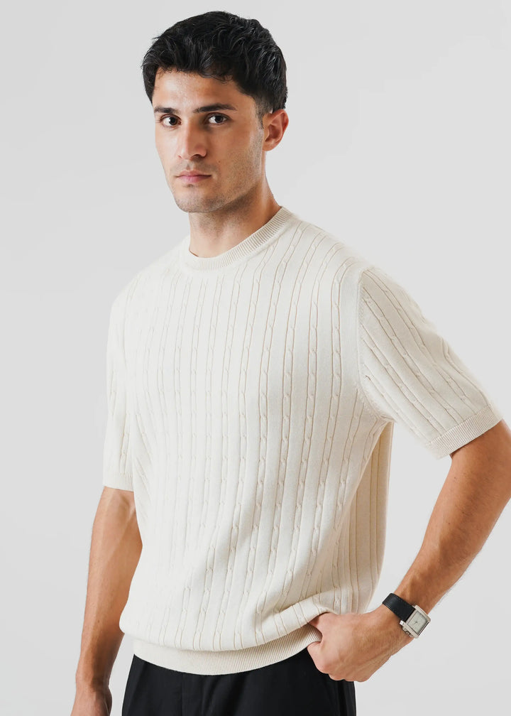 Artezan Inc RTW Solids Cotton T-Shirt Cable Kora Casual Collection